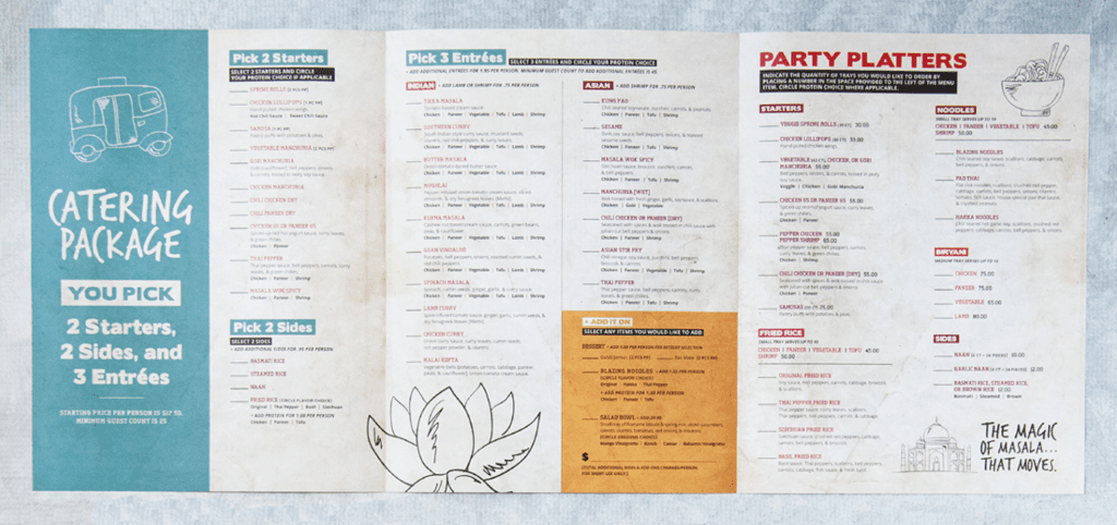 restaurant menu design company