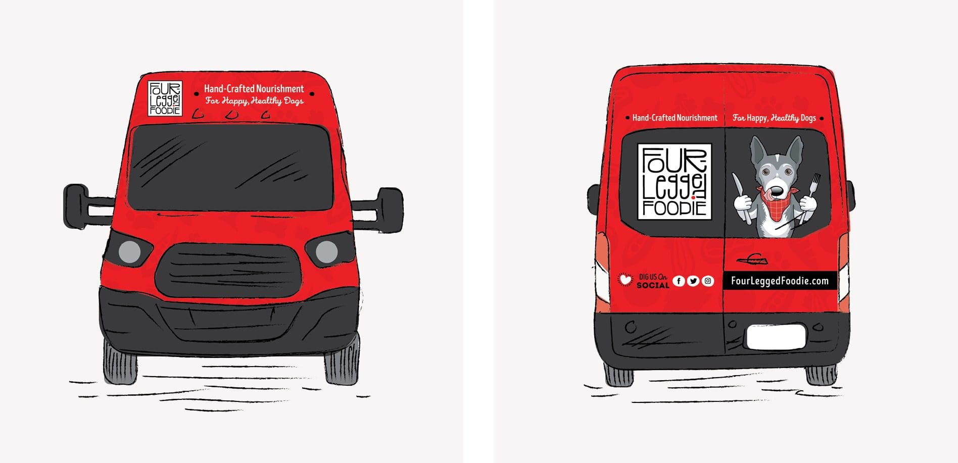 four legged foodie graphics