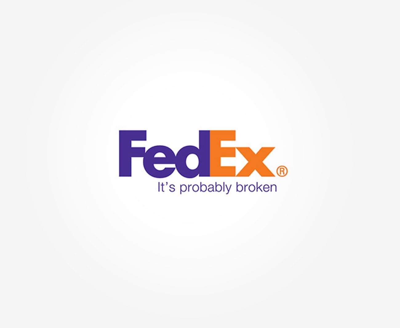fed ex broken