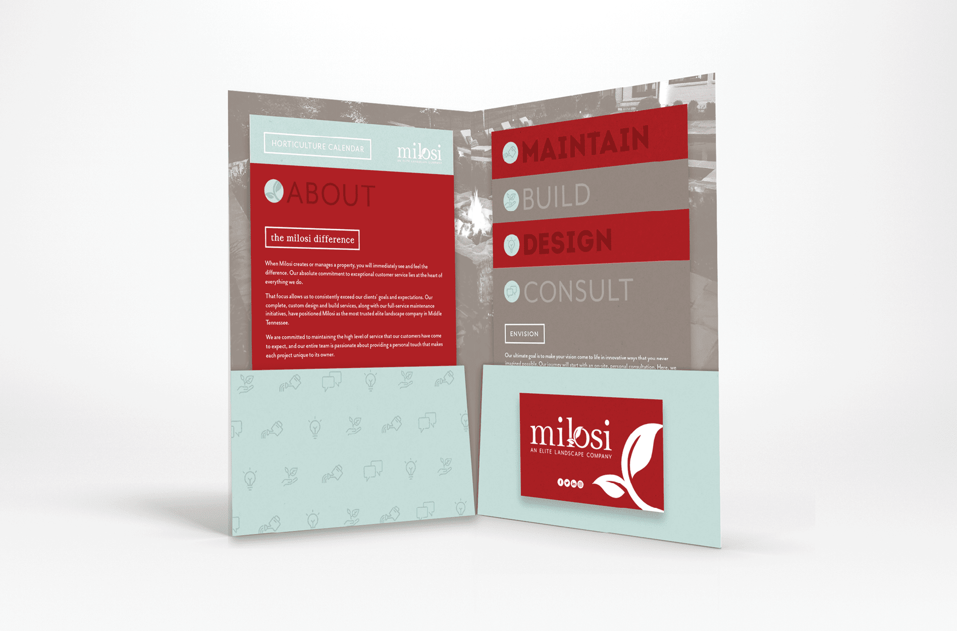 landscaping print collateral graphic design