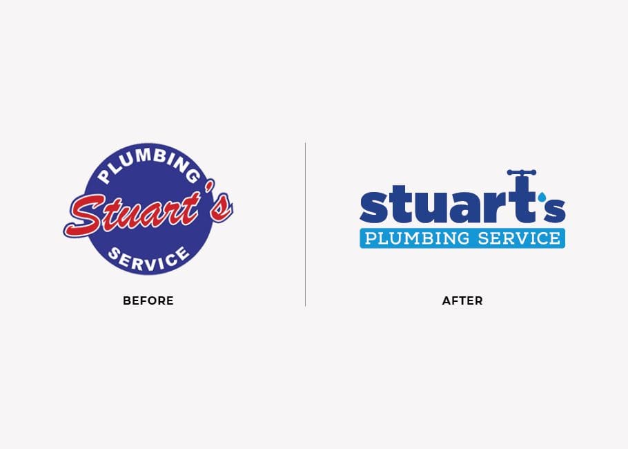 plumbing logo redesign example