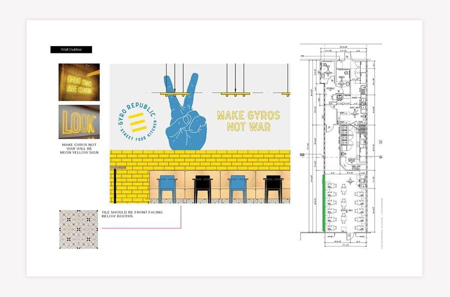 restaurant interior design plan