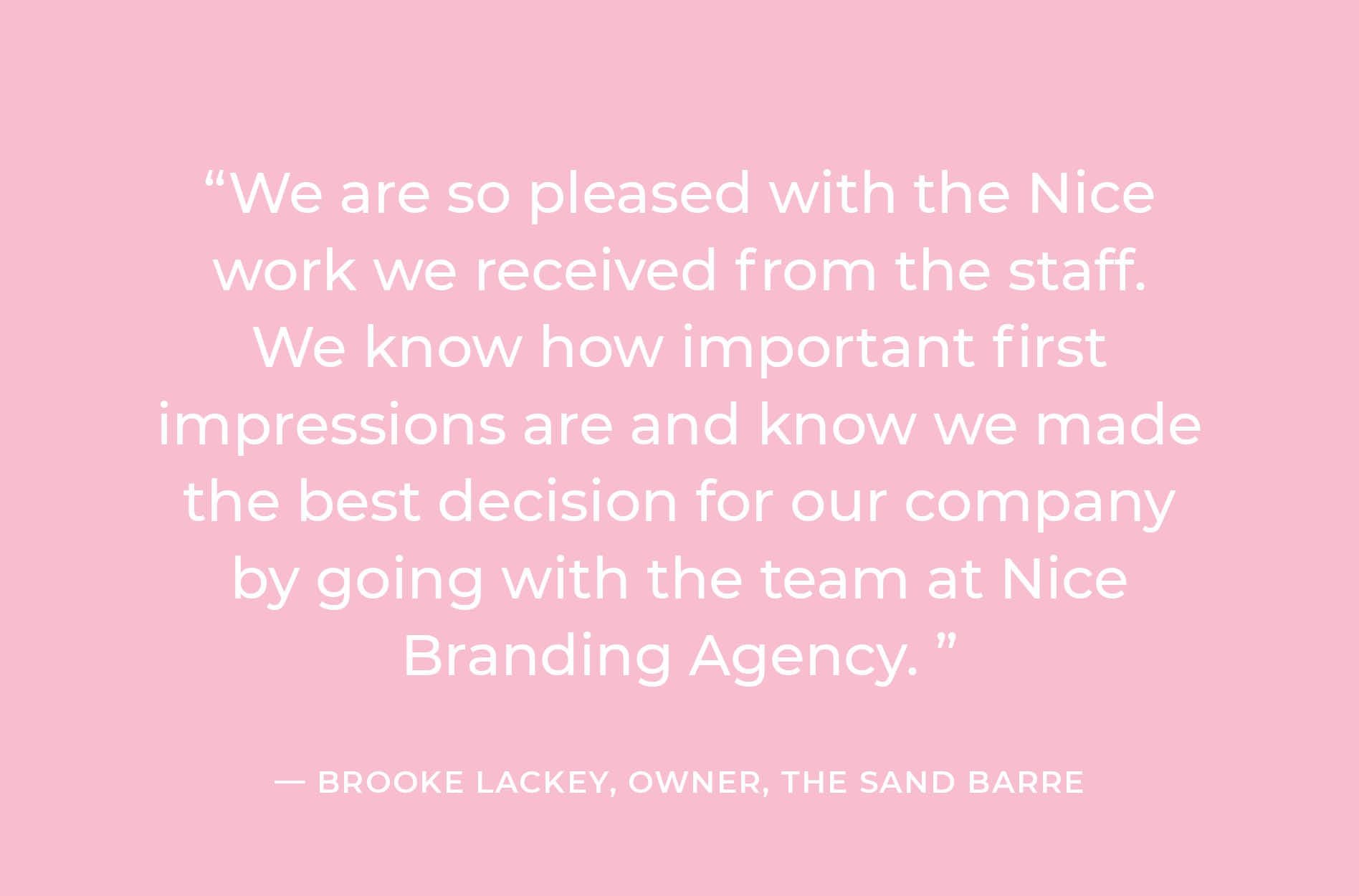 top branding agency client testimonial