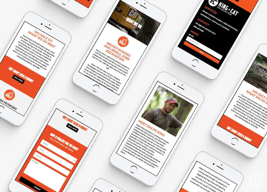 construction website design
