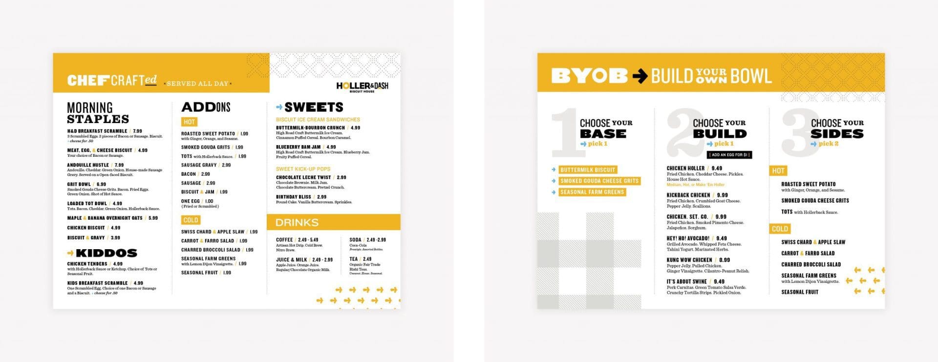 menu design