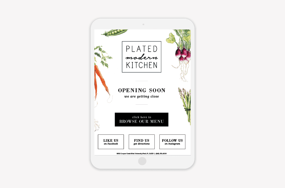 Plated Modern Kitchen - Graphic Design
