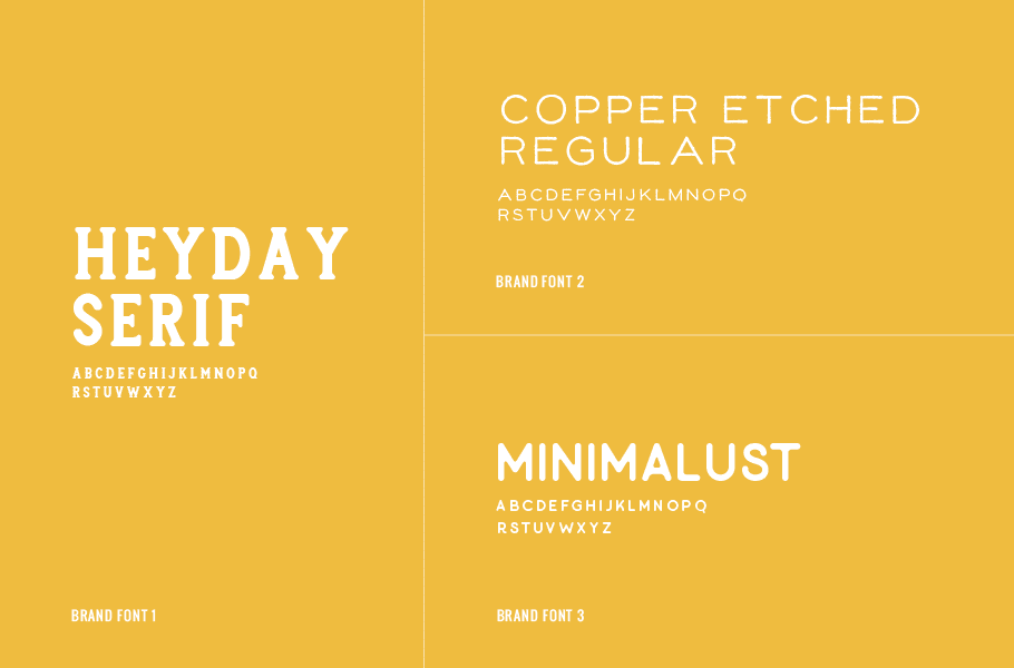Rosewood Farms - Brand Fonts