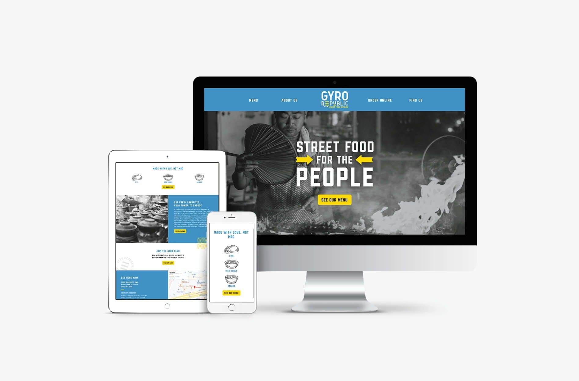 restaurant website development
